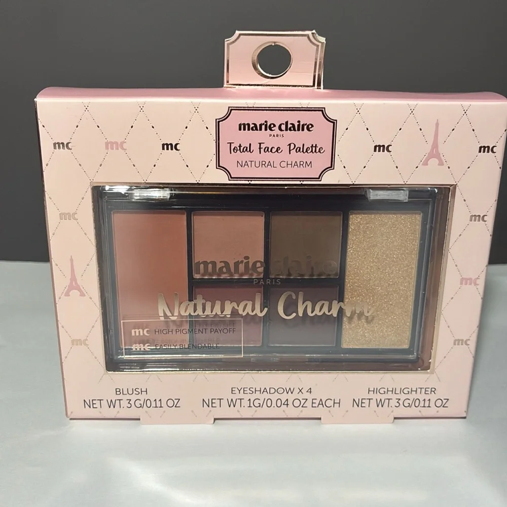 🌿Marie Claire Paris Total Face Palette – Natural Charm